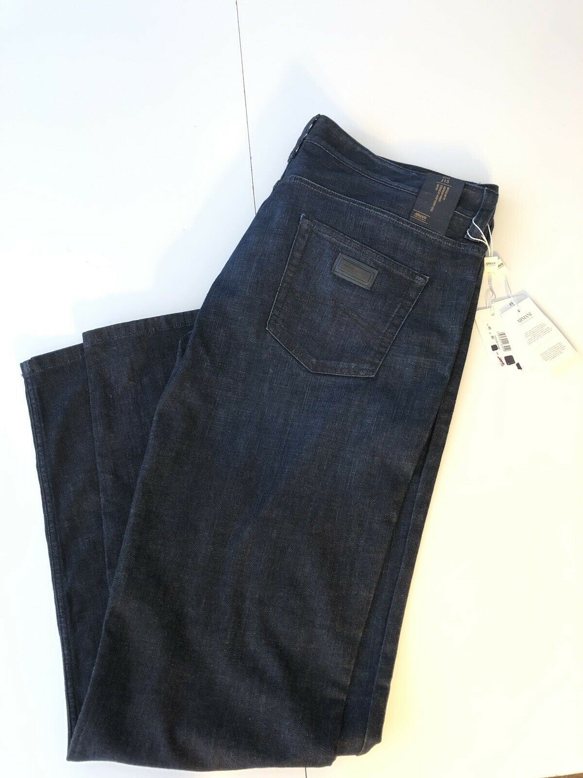 NWT $325 Armani Collezoni J15 40 US Straight Tight Leg Blue Jeans 6XCJ15