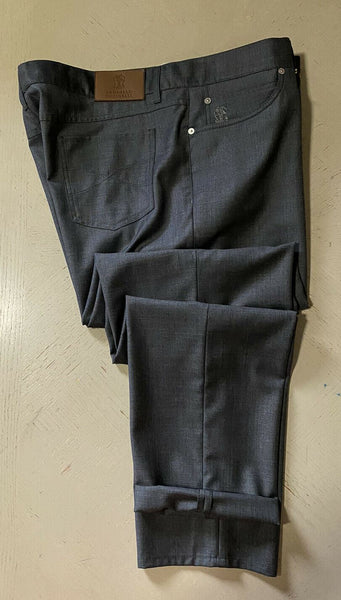 NWT $695 Brunello Cucinelli Mens Wool Pants Gray 44 US/60 Eu Italy