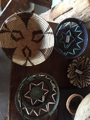 baskets made from recycled bags
