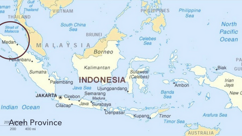 Map of Sumatra