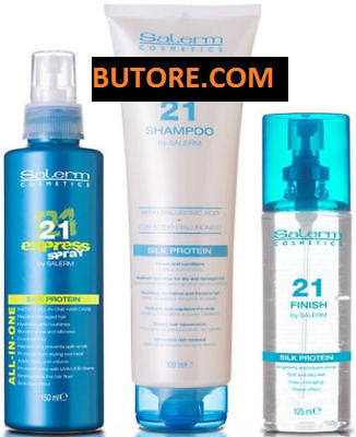 SALERM COSMETIC 21 SET SHAMPOO 10 oz FINISH 4.22 oz
