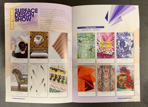 Surface Design Show 2020 New Talent Brochure featuring The Monkey Puzzle Tree