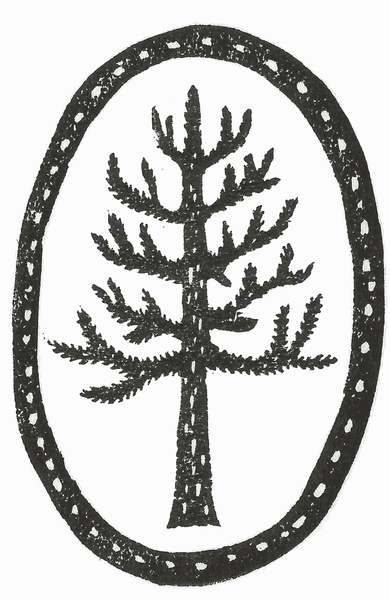 The Monkey Puzzle Tree Oval logo by Alexis Snell