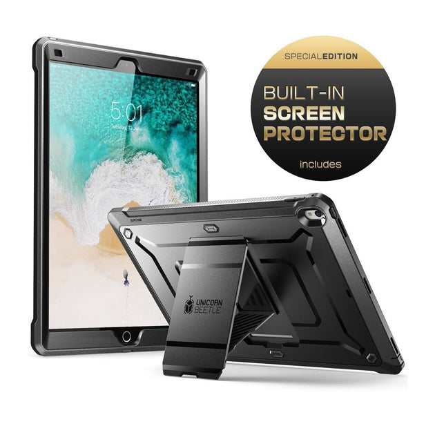 iPad Pro 12.9 in (2017) Unicorn Beetle Pro Rugged Protective Case w/ Screen  Protector-Black