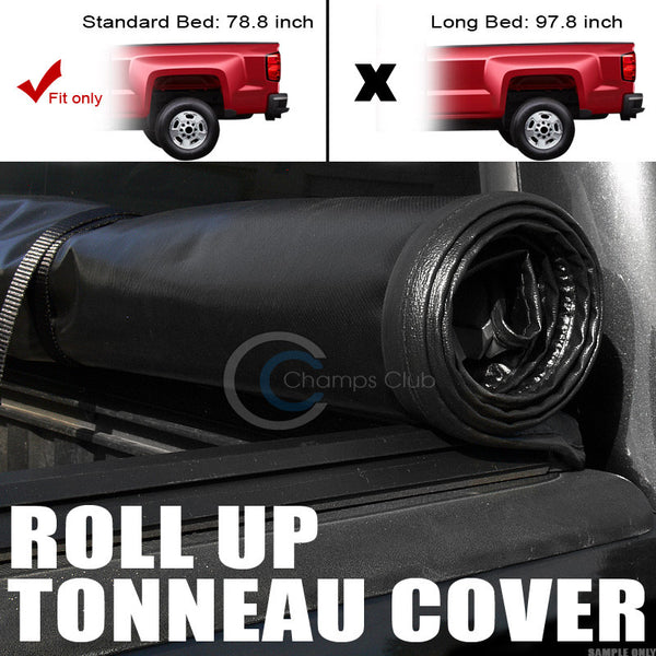 Roll Up Soft Tonneau Cover 07 14 Silverado Sierra 6 5 Ft 78 New Body Jlconcepts