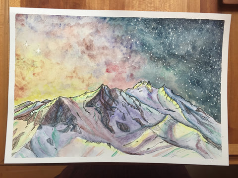 Greenleaf & Blueberry Artisanal Handmade Watercolors - Artwork By Danielle Nelson