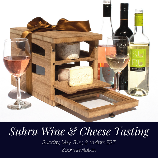 virtual wine and cheese tasting event