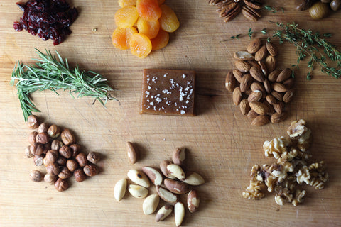 Tasting board with nuts