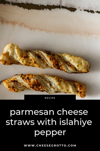 parmesan cheese straws with pepper