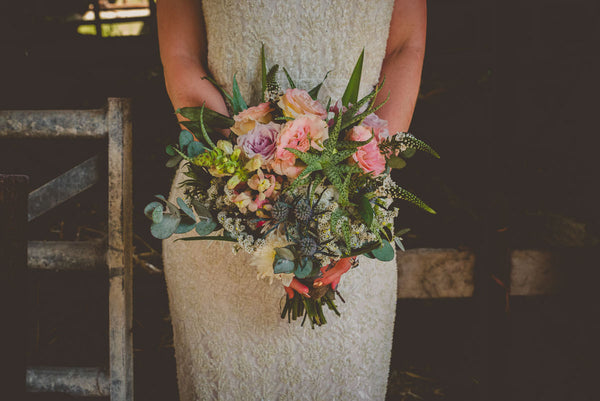 Hi Cacti succulent bridal bouquet