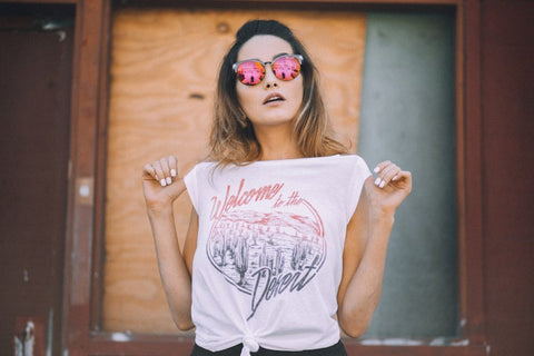 Welcome to the Desert. Your new favorite shirt for Coachella or any music festival!