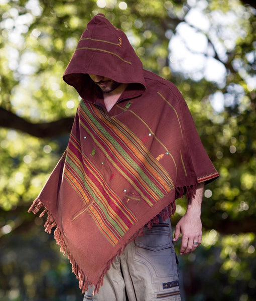 tribal poncho hoodie