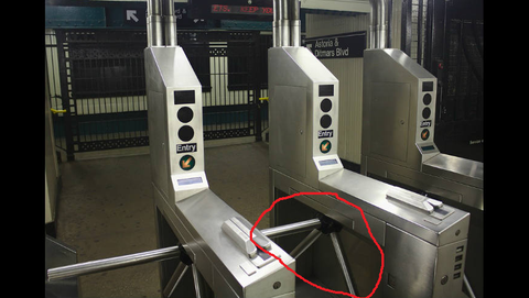 NYC new york city subway train turnstile photo picture