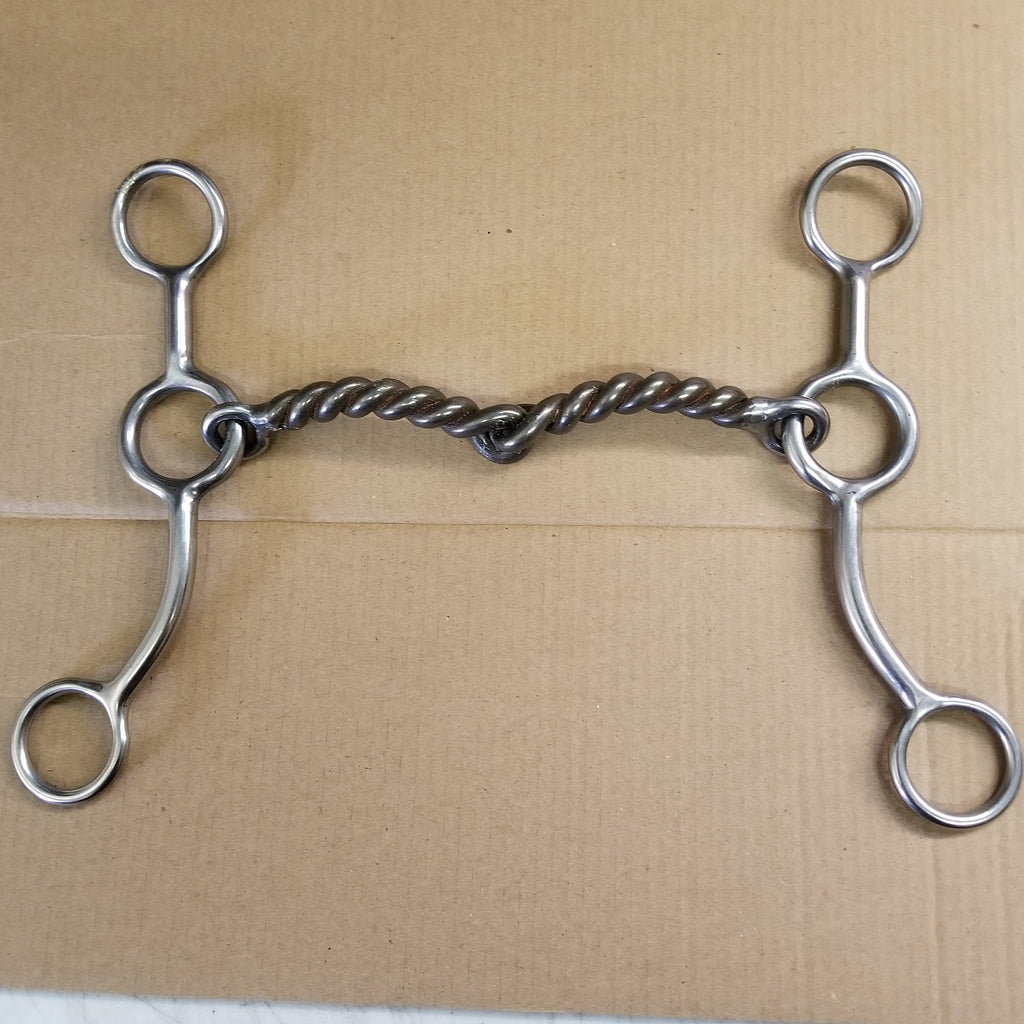 Western Sport Competition Riding Gag Barrel Racing Snaffle Bit Training Tool Southwestern Equine Pro Series Stainless Steel Sweet Iron Junior Cow Horse Bit