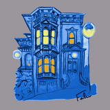 Blue Victorian San Francisco by Nathalie Fabri