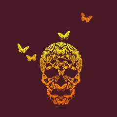 Butterfly Skull by Melody Gardy
