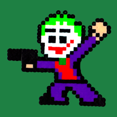 Joker Perler Art by Silva Linings