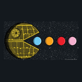 PAC-MOON Death Star Pac-Man Mashup by Aaron Gardy