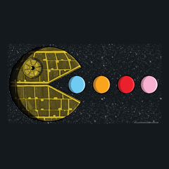 PAC-MOON Death Star Pac-Man Mashup by Aaron Gardy