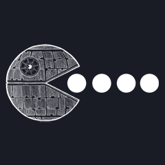 PAC's No Moon! Death Star Pac Man Mashup by Aaron Gardy