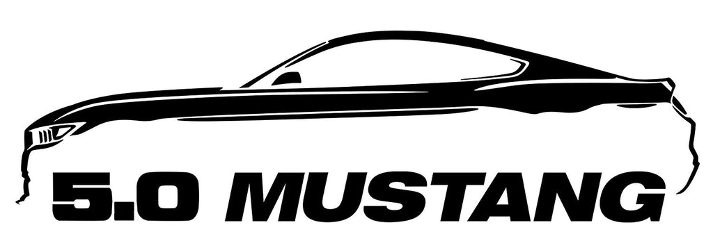 Ford Mustang Silhouette Decal – Drew's Decals