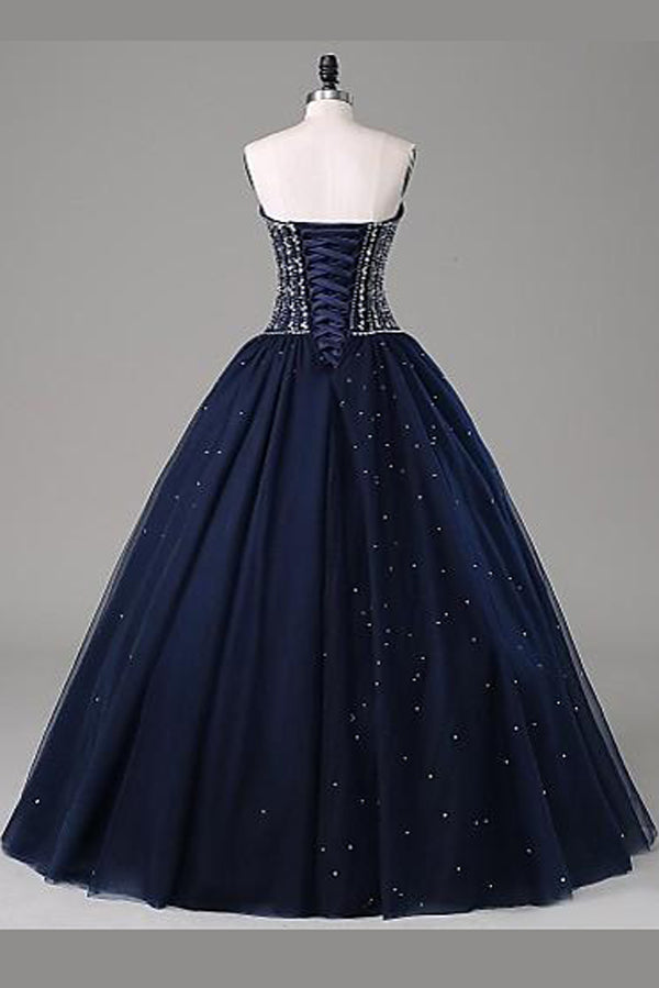 blue ombre ball gown