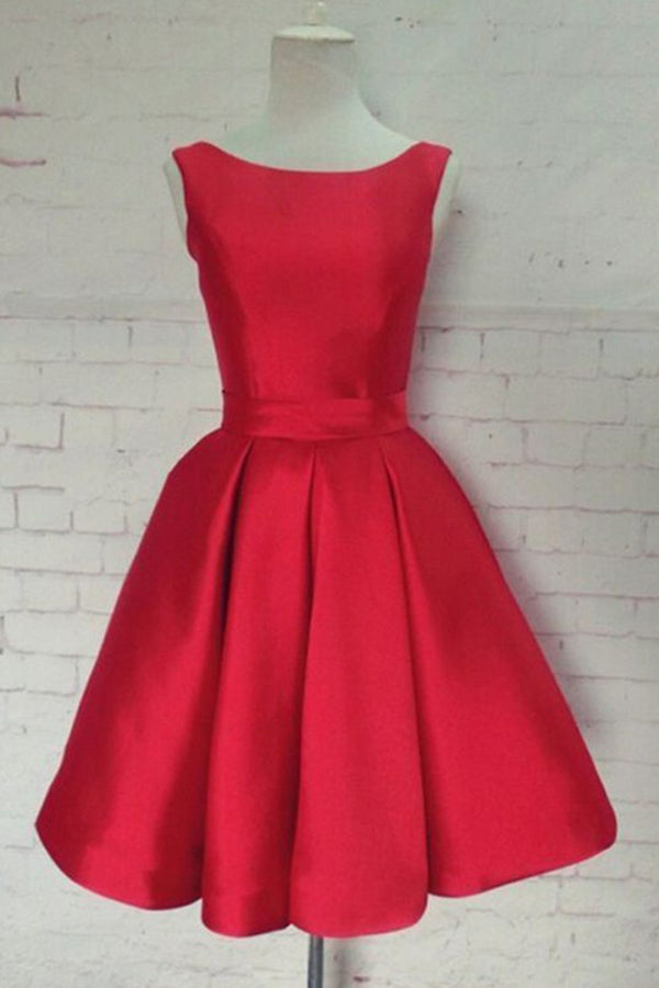 red a line mini dress