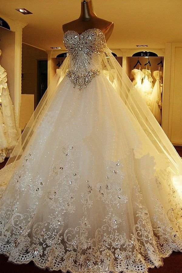 sparkly beaded wedding dresses