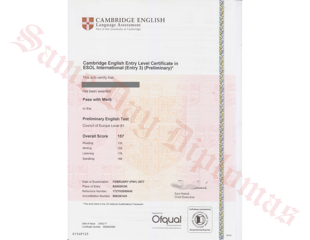 Buy Cambridge ESOL Entry Level Certificate