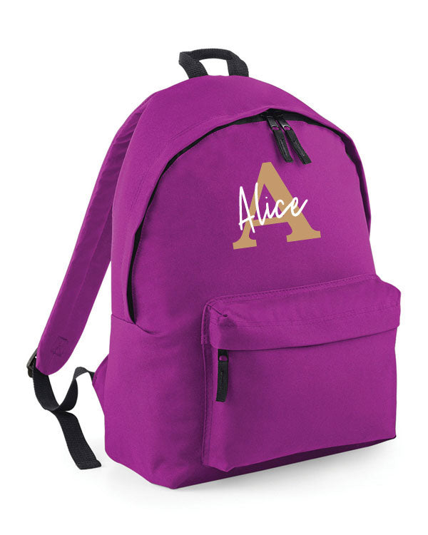 personalised backpack