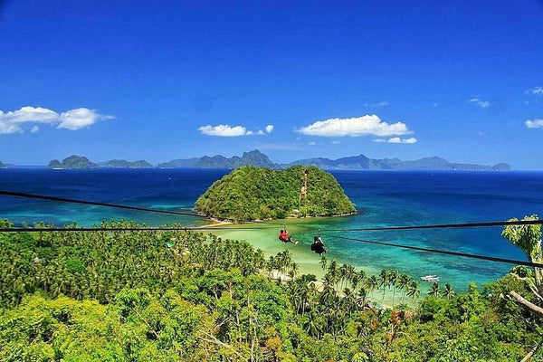 Zip Wire in Las Cabanas Beach El Nido Palawan