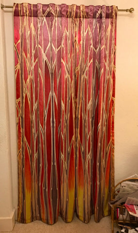 Tall trees full length curtain