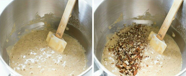 Panqueques de quinoa y nueces pecán
