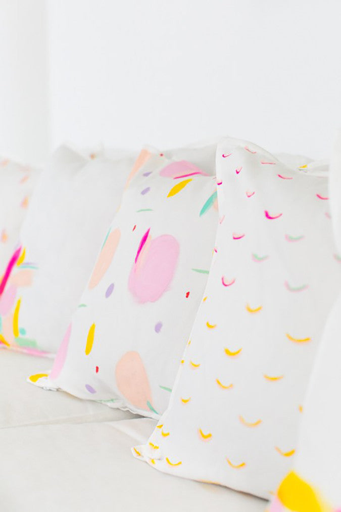 DIY Patterned Pillow Covers
