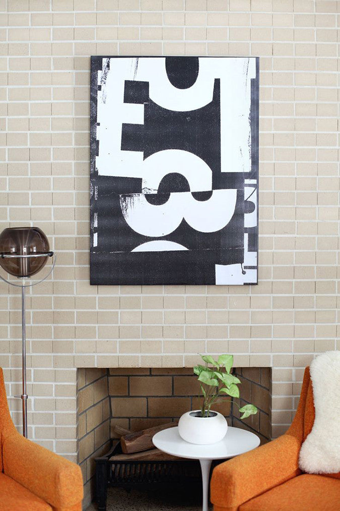  DIY Oversized Typographic Art from A Beautiful Mess