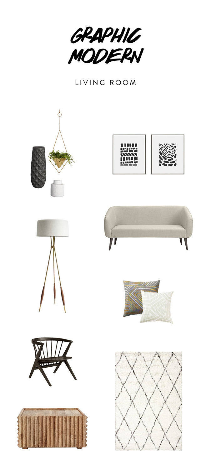 Graphic Modern Living Room