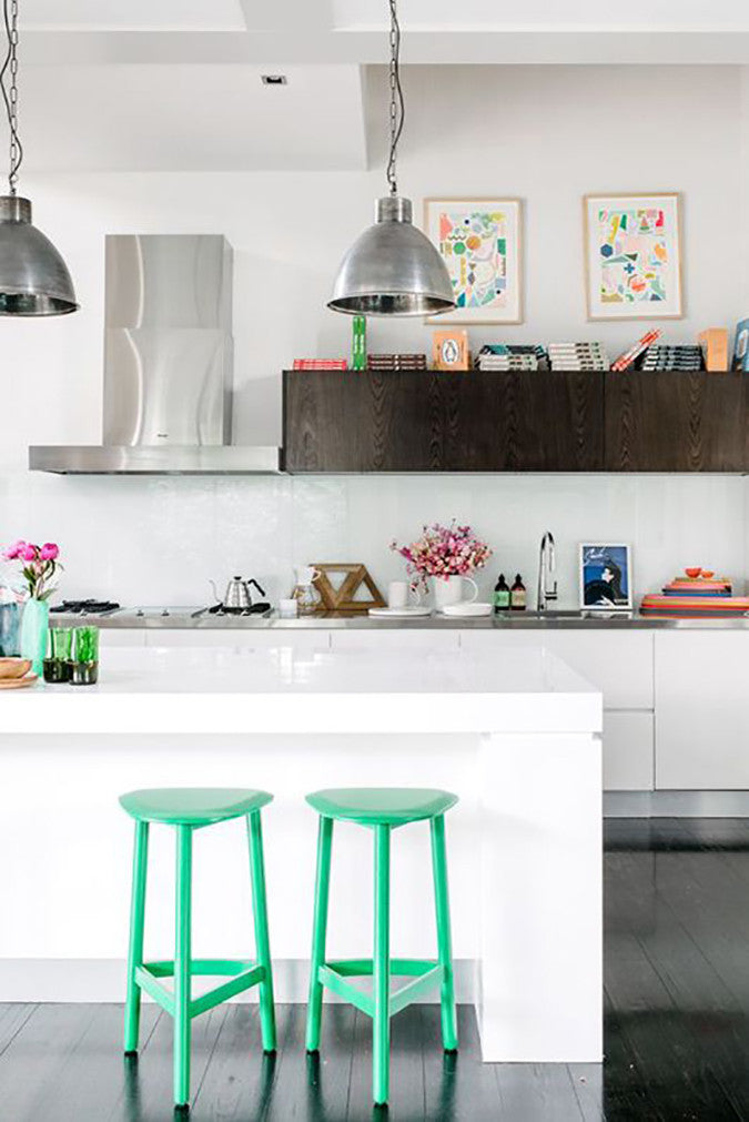 How To Add Color To A Neutral Kitchen