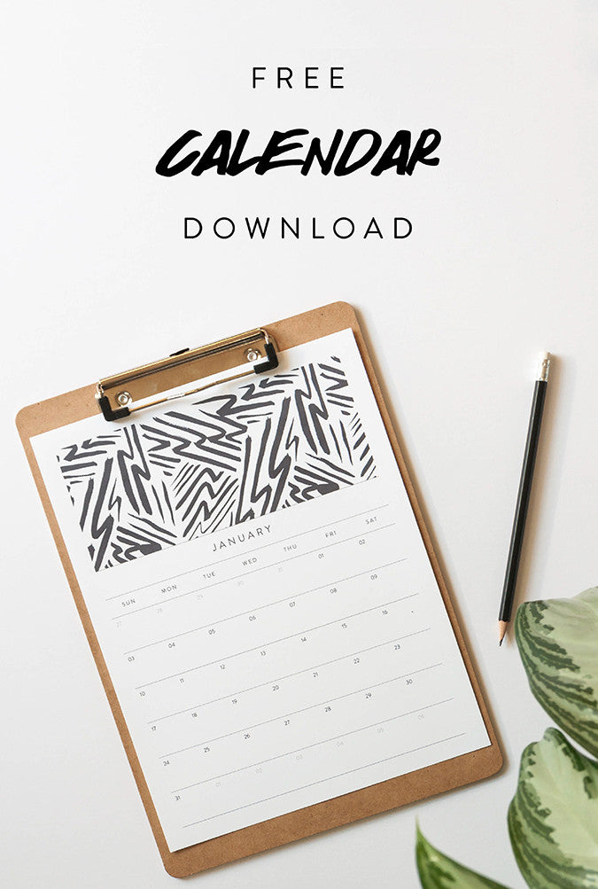 January 2016 Calendar Download