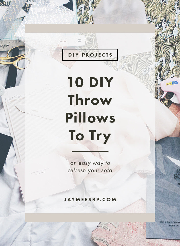 10 DIY Throw Pillows To Try