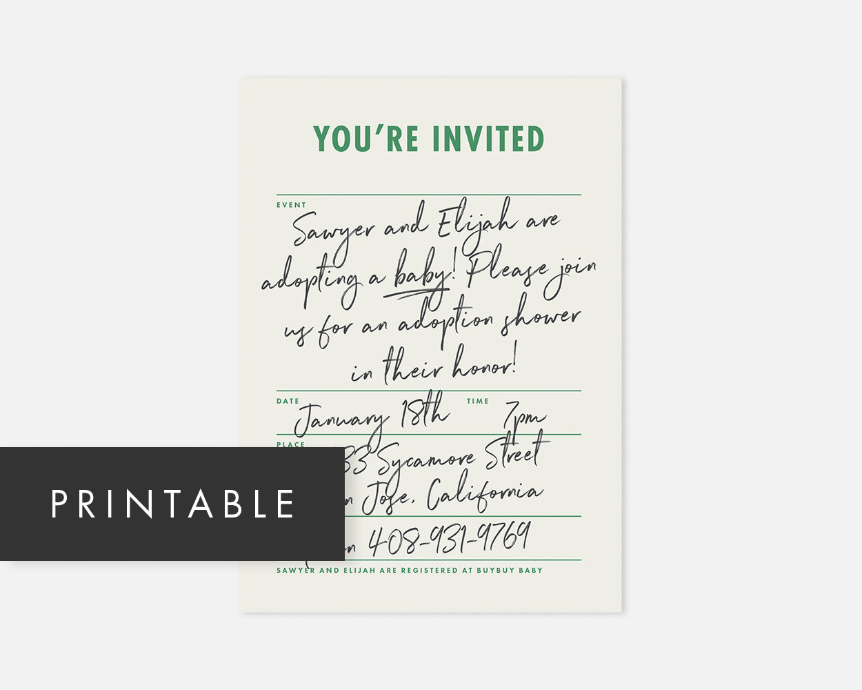 printable invitations