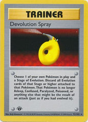 Devolution Spray 1st Edition Base Set Pokemon
