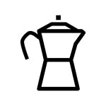 Stovetop Coffee Brewing Icon