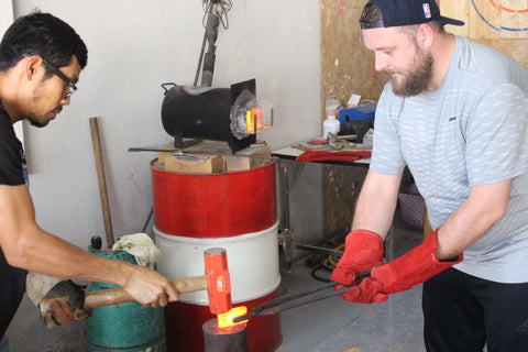 Bangkok Axe Knife Making Class Thai Blacksmith Tour 