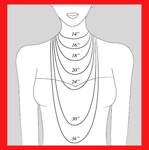 Necklace size chart