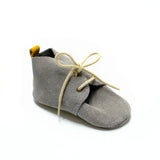 Chaussures bébé Derby | Gabriel Gris Anthracite - Patt'touch