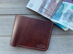 brown leather wallet