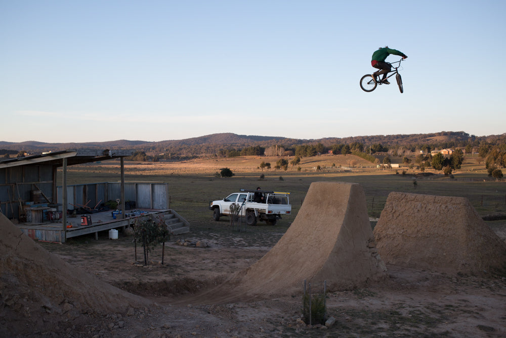 Chris Harti BMX trails step down