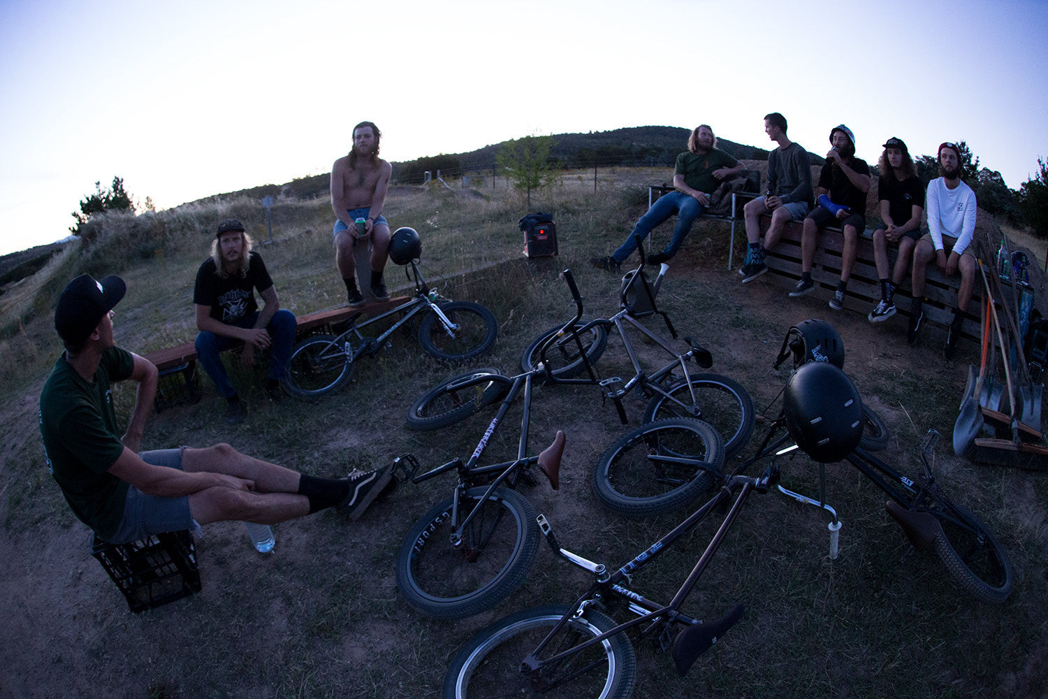 Chris and the crew at Hillfire