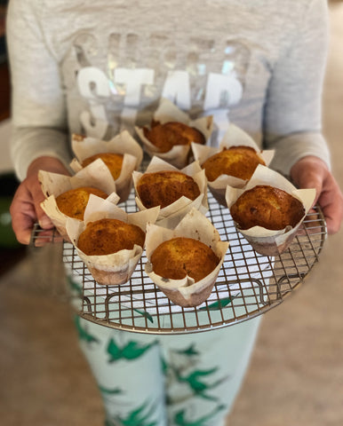 Quince Almond Wholemeal mini muffins