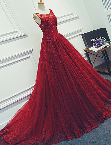 burgundy princess dress